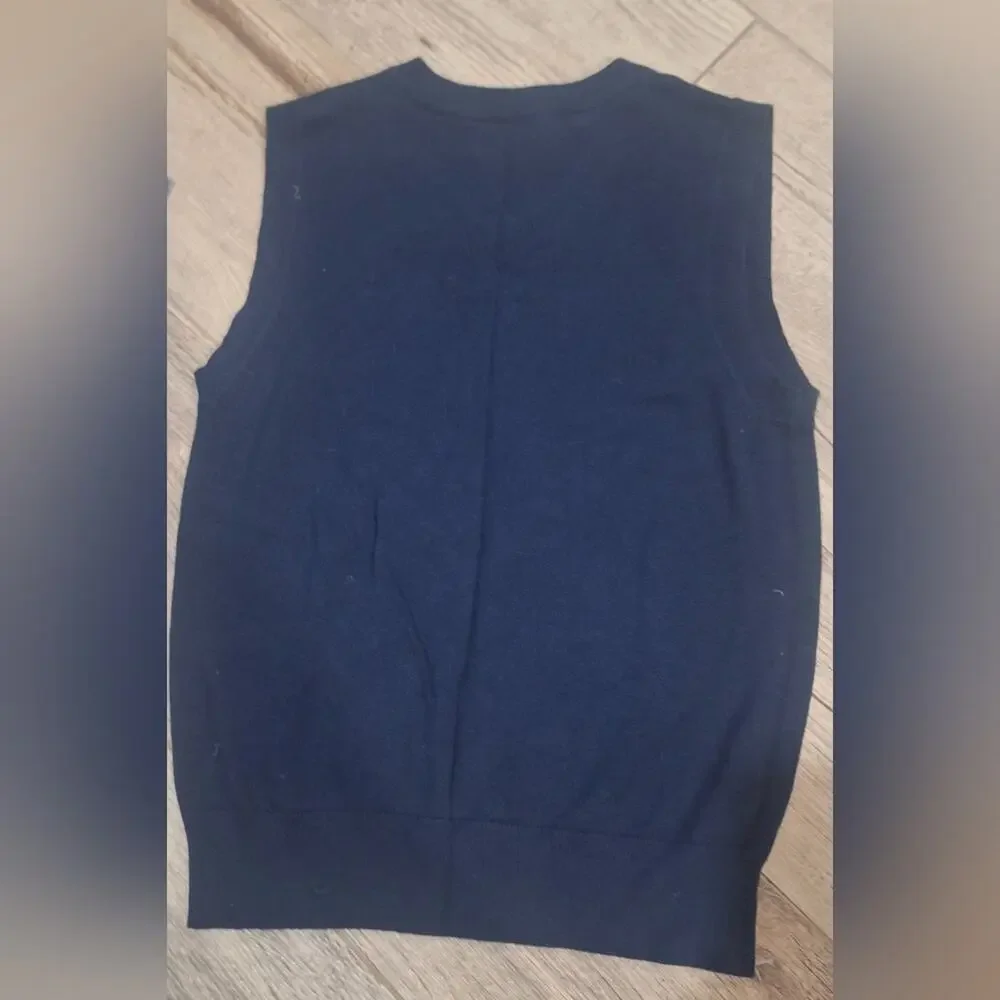 Old Navy Navy Blue V-Neck Sleeveless Pullover Sweater Vest Sz. M #1735